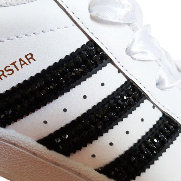 Adidas Adidas Superstar Foundation SparkleS White Black - 41 1/3 C77124